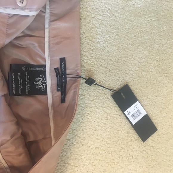 BNWT Mackage Leather Mini Skirt - Size 4 - Picture 7 of 10